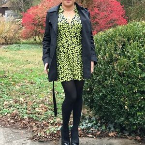 DVF Diane Von Furstenberg Floral Wrap Romper/Jumpsuit